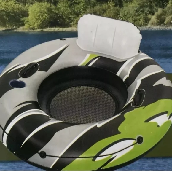 Ozark Trail Rapid Rider I Inflatable River Tube w/Backrest Handles Cupholder NEW - Picture 3 of 3